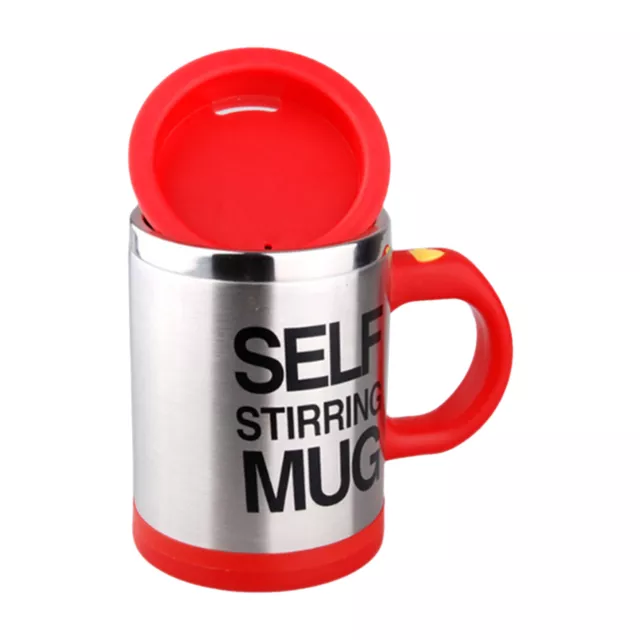 400 ml selbstrührender Becher mit Deckel, automatisch rührende Kaffeetasse, C3W8