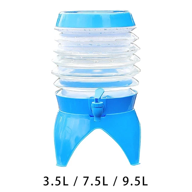 Seau De Pêche Pliable 8L Noir - Avec Corde, Étanche Et Portable