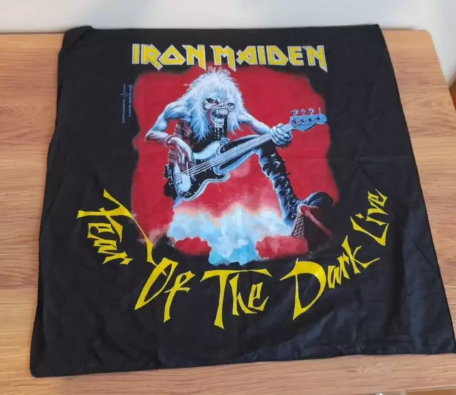 Iron Maiden  FEAR OF THE DARK - LIVE  Bandana Tronseal ILS  Vintage 1993