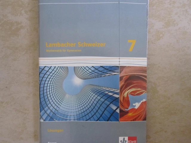 Lambacher Schweizer Mathematik Für Gymnasien Lösungen Online picclick.de