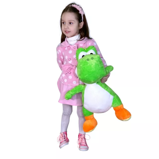 Super Mario Bros Yoshi 55cm Peluche Grande, Original Nintendo Enfants Garçons