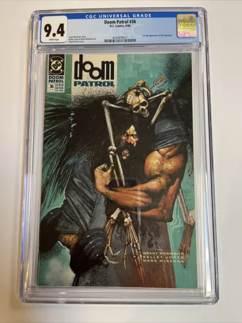 Doom Patrol (1990) # 36 (CGC 9.4 WP) 1st App Flex Mentallo