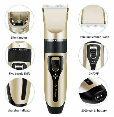 Professional Clippers Cordless Pet Dog Clipper Hair Shaver Grooming Trimmer Kit