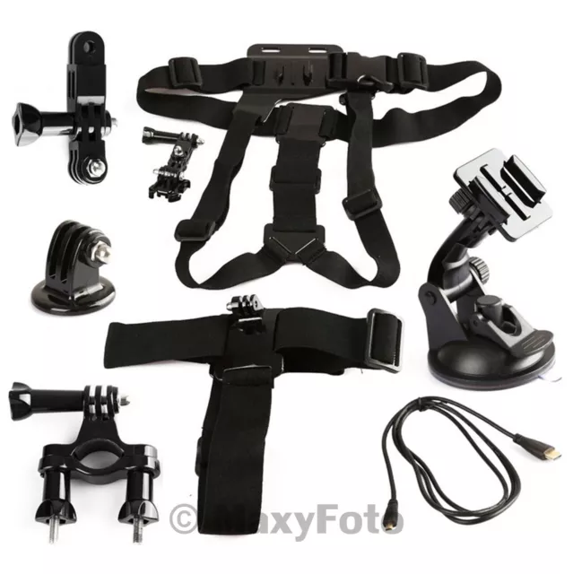 Kt-104 Set Accessori 6 In 1 Supporto Auto Ventosa Fascia Kit Gopro Nilox 78Fbeea