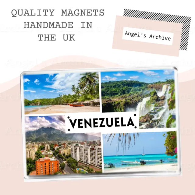 Venezuela ✳ South America ✳ Souvenir Tourist Holiday ✳ Large Fridge Magnet ✳Gift