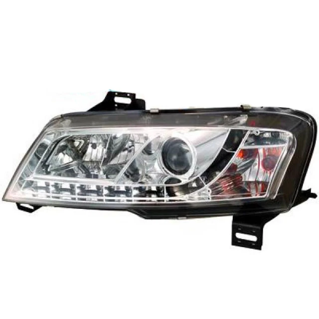 Set Faro per Fiat Stilo Anno Fab. 01-08 Chiaro/Cromo le Luci Diurne H1+H1+H7