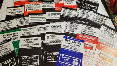 PITTSBURGH PA. PORT Authority PAT BUS TimeTable Schedules BIG RARE LOT