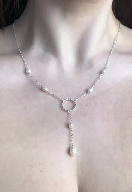 Damen Halskette Hochzeit Perlen Handgefertigt