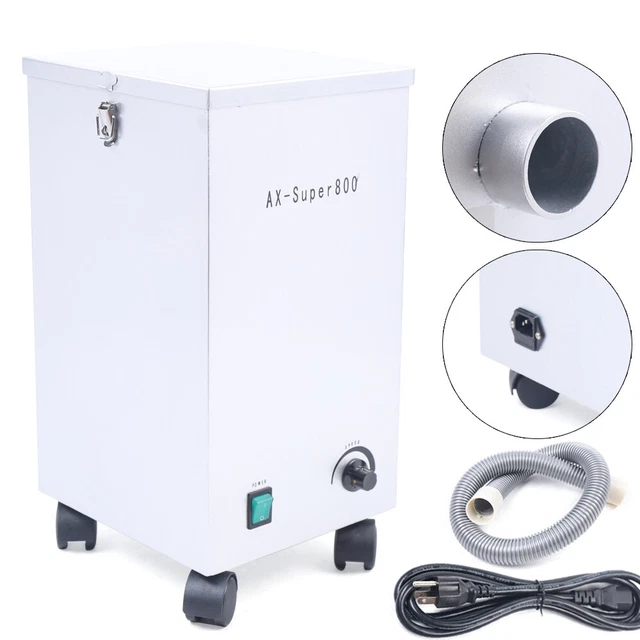 110 V Lab Vacuum Cleaner Mobile Dust Collector Extractor Dust Removal Machine US