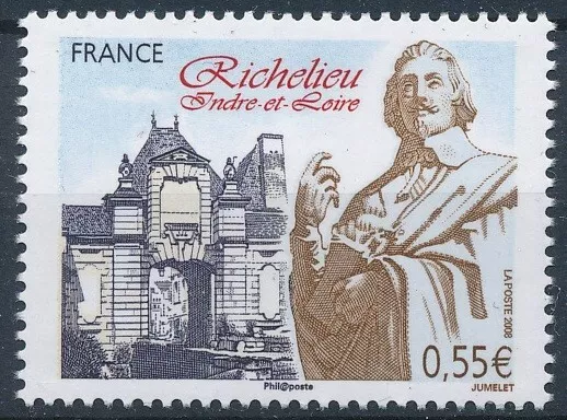 Francia 2008 Richelieu - Yvert 4258: buen sello muy fino montado sin montar o nunca montado