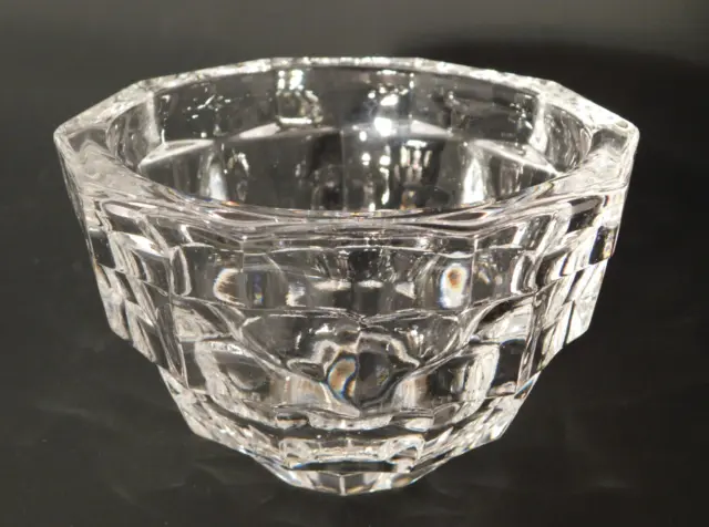 Kosta Boda Crystal Small "Opus 1" Bowl Sweden Signed