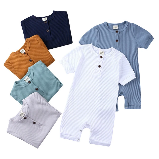 Newborn Infant Baby Boy Girl Kids Cotton Romper Jumpsuit Bodysuit Clothes Outfit