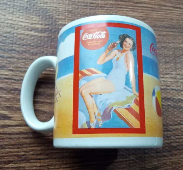 Vintage 1990 Coca Cola Mug Through the Years "1939” H2901