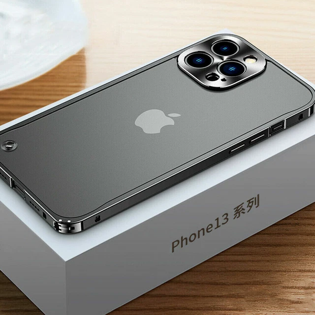 Metall Handy Hülle Für iPhone 11 12 13 14 Pro Max Schutz Case Tasche 2