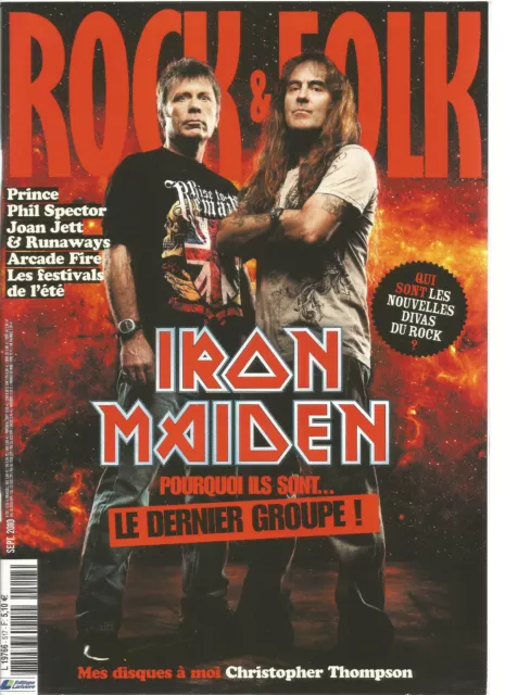 Rock & Folk N°517 Iron Maiden / Prince / Phil Spector / Joan Jett & Runaways