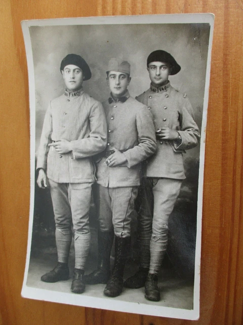 CPA Photo Photography 3 Hairy Military Soldiers of the 141st Infantry Regiment