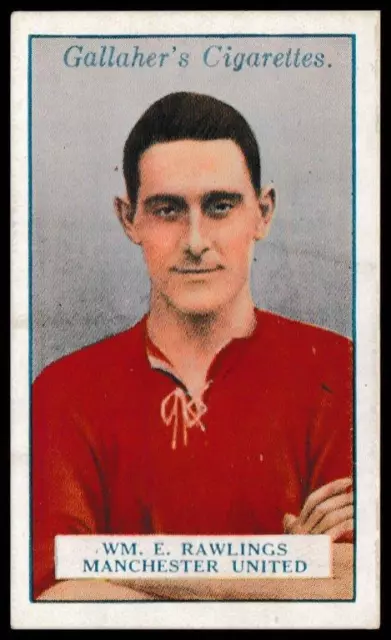 Gallaher - 'Footballers (Red)' (1928) - W.E. Rawlings (Manchester United)