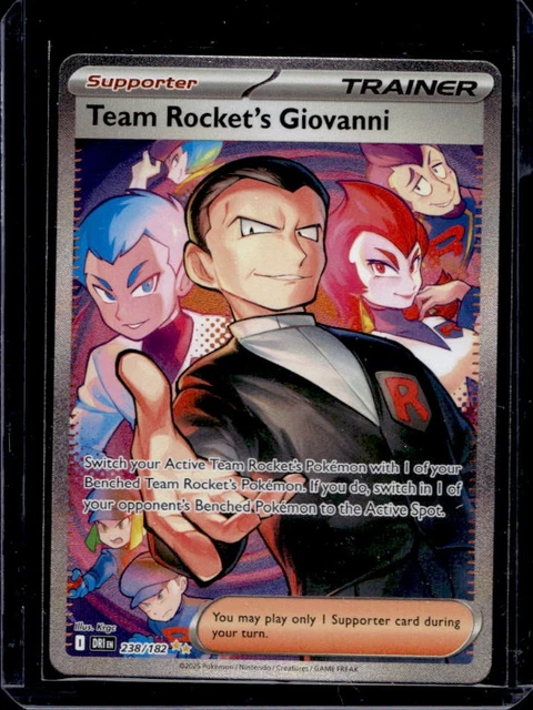 Pokemon Rocket Rivals 2025 POKEMON SV Destined Rivals Team Rocket's Giovanni #238/182 £0.72 ...