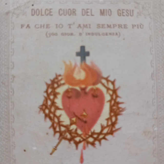 Santino Raro Dolce Cuore Del Mio Gesù Fa Che Io T' Ami Sempre Più -  Promesse