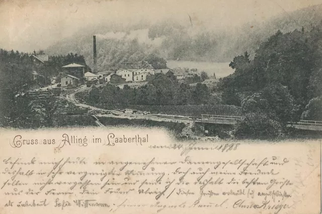 1898, Alling, Papierfabrik Pustet,Eisenbahn,Sinzing,Regensburg,Laaber,Nittendorf