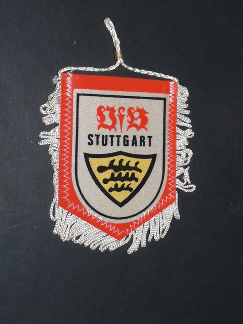 Fanion VfB Stuttgart 1984 – Deutscher Fussballmeister, Vintage Années 80