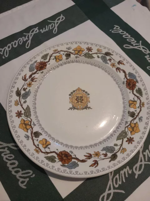 Vintage Greenbrier Resort Hotel Chesapeake Ohio C&O Railroad China Dinner Plate.