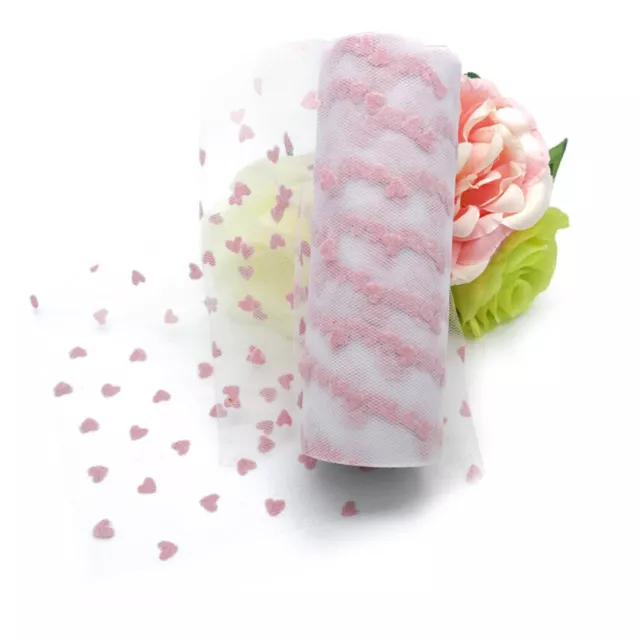 6""x 25yd bobina enrollable tutú banquete de boda decoración embalaje de regalo (rosa)