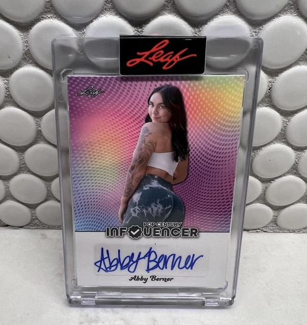 2023 LEAF POP Century Influencer ABBY BERNER TikTok Autograph IN HAND