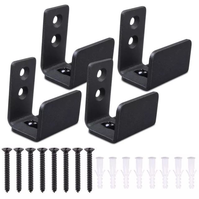Apluschoice 4 Pack Adjustable Wall Mount Floor Guide for Sliding Barn Door