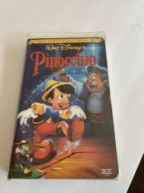 Pinocchio (VHS, 1940, 1999, 60th Anniversary Edition) Walt Disney New Sealed