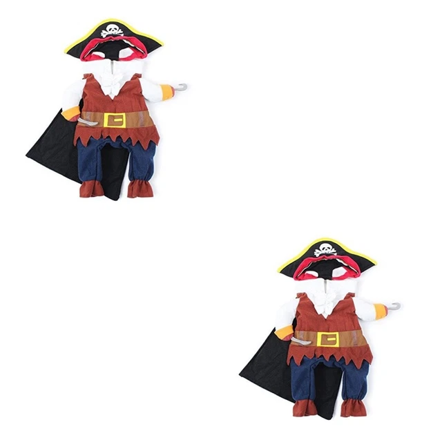 2 PCS Cappello Da Cane Pigiama Per Cuccioli Halloween Abito Costumi Di