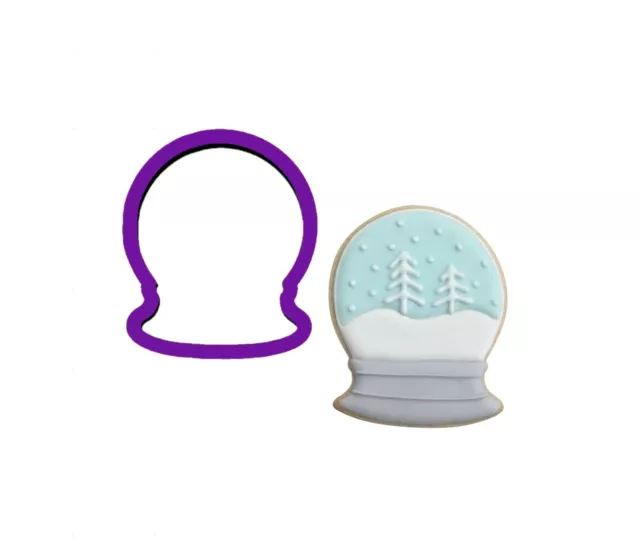 New! Snow Globe Winter Cookie Cutters Biscuit Dough Fondant Cutter Polymer Clay