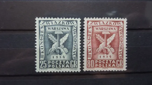 Polen 1954 / Kat. Fischer Nr. 709 - 710  Postfrisch / MNH (**)