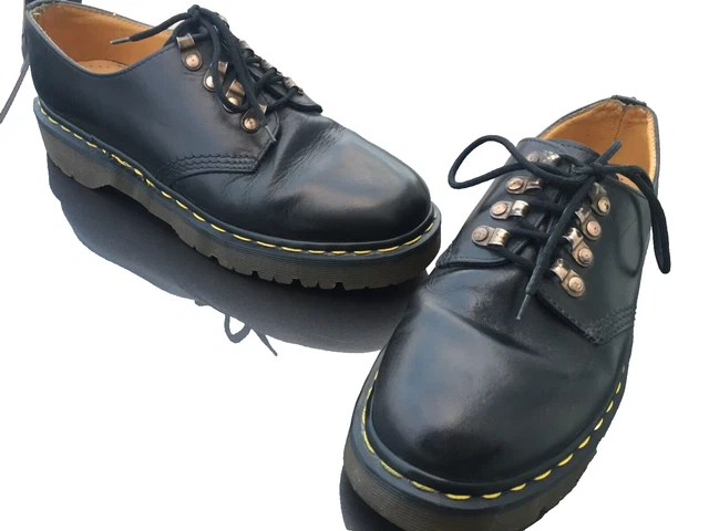 DR MARTENS WEAVER black beaumont leather shoes UK 8 EU 42  display picture 2