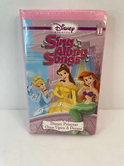 DISNEY VTG VHS Sealed Princess Sing Along Songs Vol 1 Once Upon a Dream ...
