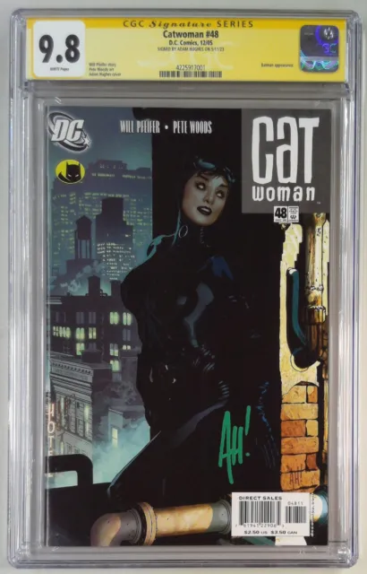 Catwoman #48 Cgc Signed 9.8 Adam Hughes Yellow Label (Slab Grade)