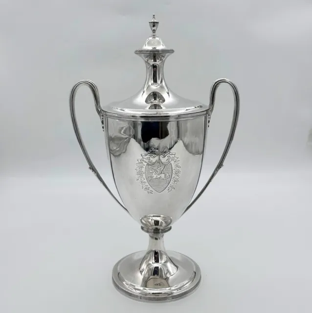 18th Century Antique George III Silver Cup & Cover London 1792 Henry Chawner