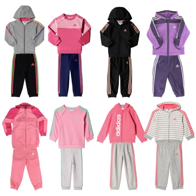 adidas Performance Baby-Jogger Kinder-Jogginganzug Mädchen-Trainingsanzug Set