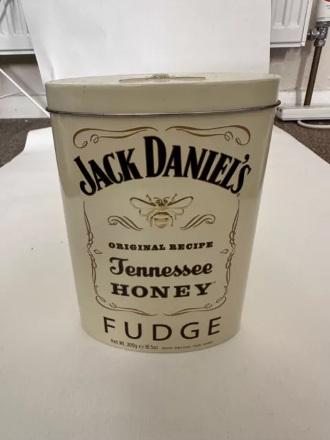 Jack Daniels Empty Tin Tennessee Honey Fudge Gift Box/ Collectors Tin Empty