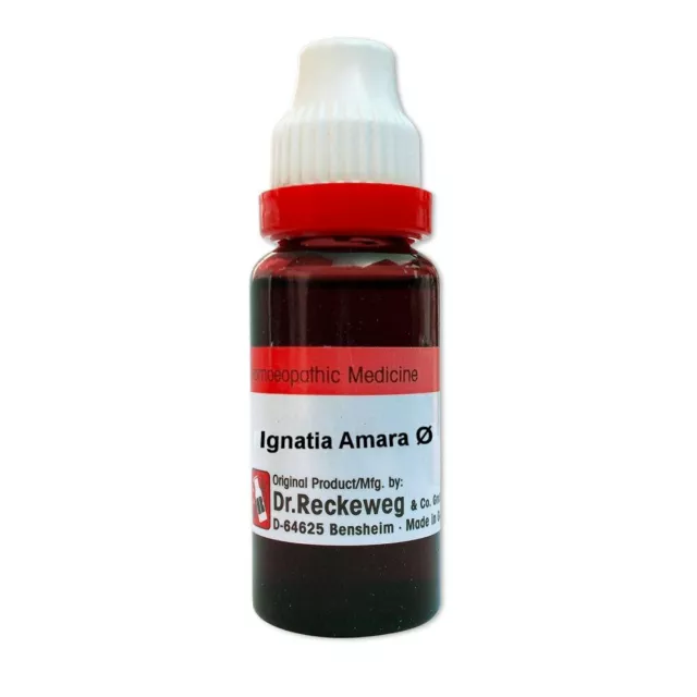 Dr Reckeweg Germany Homeopathic Medicine Ignatia Amara Mother Tincture Q 20ml