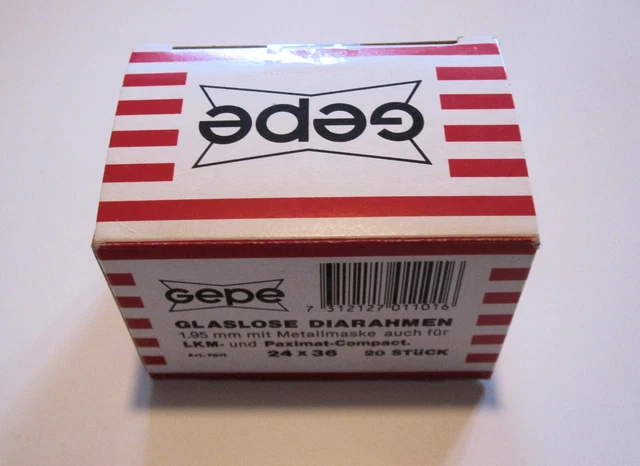 Gepe Single Diarahmen glaslos 1,9mm LKM 24x36 mm - 20 + 2 = 22 Stück pro Packung