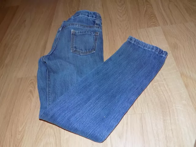 Girl's Size 7 Regular Old Navy Skinny Leg Denim Blue Jeans Adjust Waist EUC