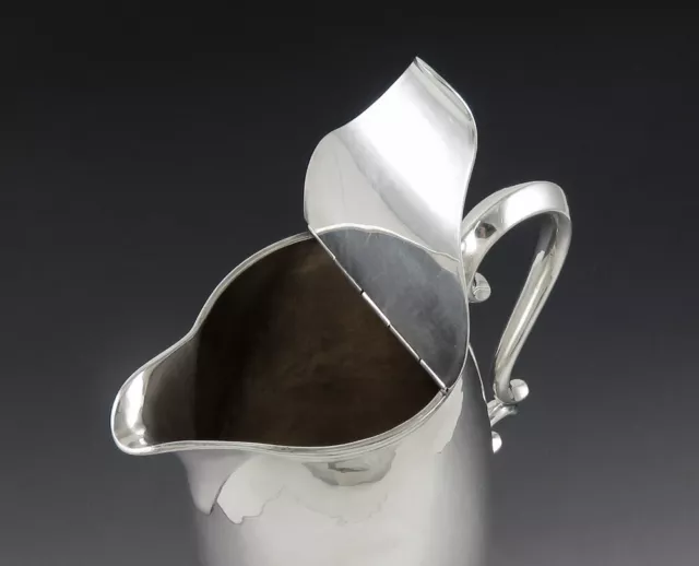 Antique Arts & Crafts Leinonen Sterling Silver Creamer Chocolate Mocha Pot Jug 3
