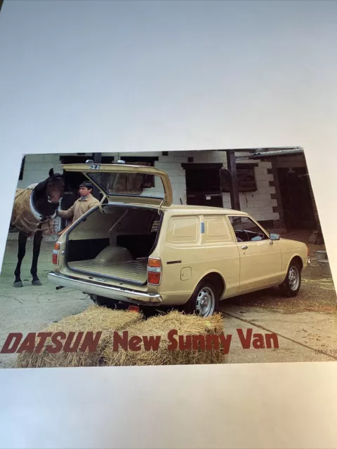 Datsun Nissan Sunny Van 1980 Sales Brochure Commercial FREE POSTAGE