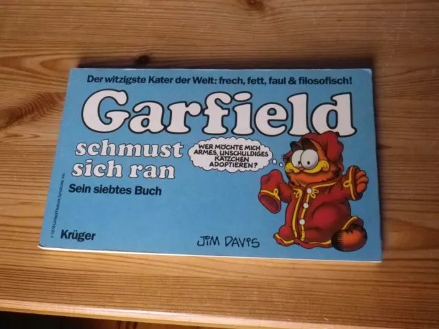 Garfield schmust sich ran Comic Buch Nr 7 Deutsche Erstauflage 1987 Jim Davis