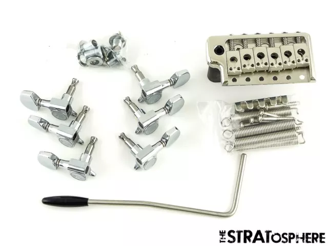 PRS SE Custom 24 BRIDGE & TUNERS HARDWARE SET Nickel PRS Guitar Parts PRS SE Custom 24 BRIDGE & TUNERS HARDWARE SET Nickel PRS Guitar Parts