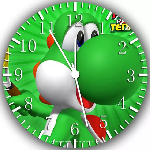 Yoshi Super Mario Frameless sans Bordures Wall Clock Nice Pour Cadeaux Ou Décor