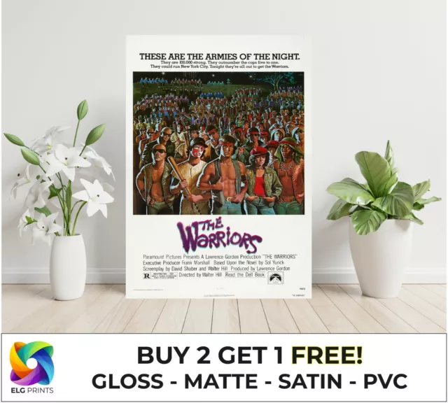 The Warriors Classic Movie Large Poster Art Print Gift Multiple Sizes