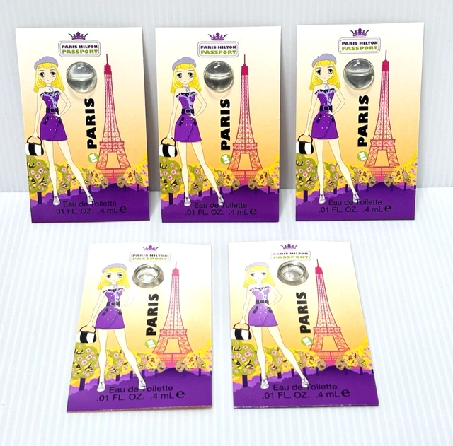 PARIS HILTON PASSPORT Paris Juego de piezas EDT 0,4 ml Folletos