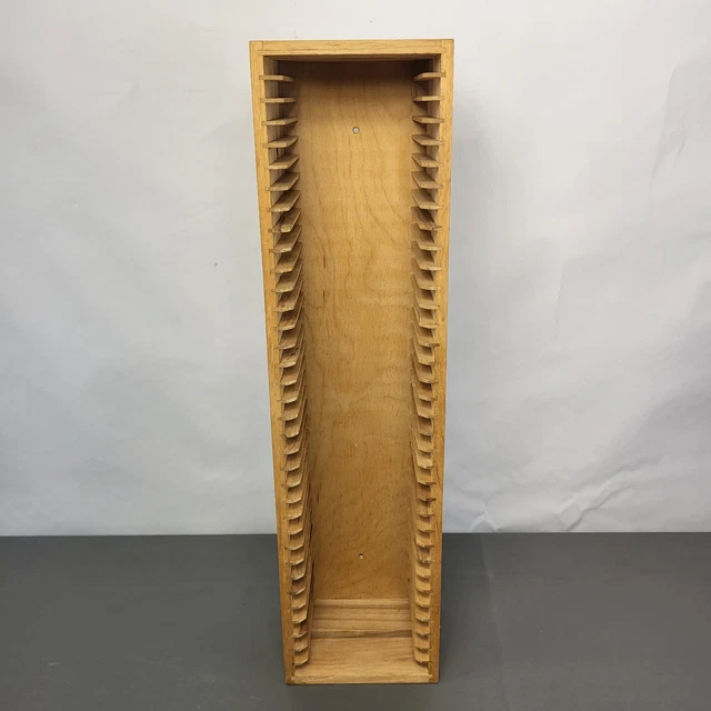 IKEA BOALT WOODEN CD Storage Tower Rack - Stores 35 CDs 59cm Tall